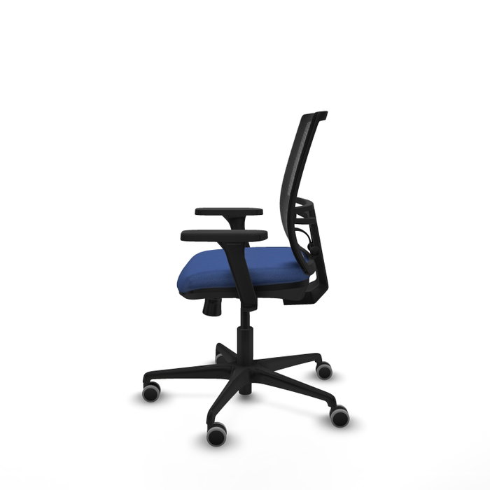 PIQUERAS Y CRESPO Silla de oficina Yunquera con mecanismo Sincro/Traslack, Azul marino y Negro PIQUERAS Y CRESPO Silla de oficina Yunquera con mecanismo Sincro/Traslack, Azul marino y Negro