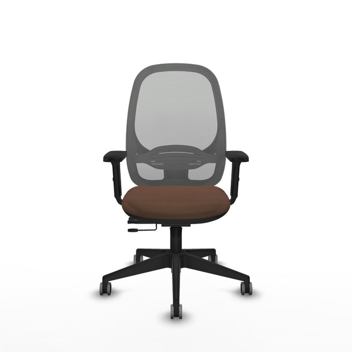 PIQUERAS Y CRESPO Silla de oficina Cilanco con mecanismo Sincro/Traslack Marrón y Gris PIQUERAS Y CRESPO Silla de oficina Cilanco con mecanismo Sincro/Traslack Marrón y Gris