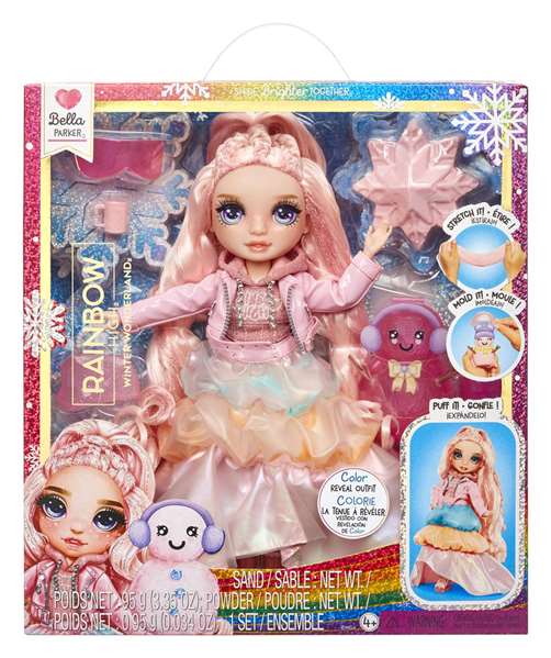 Rainbow High Winter Wonderland Muñeca Rosa