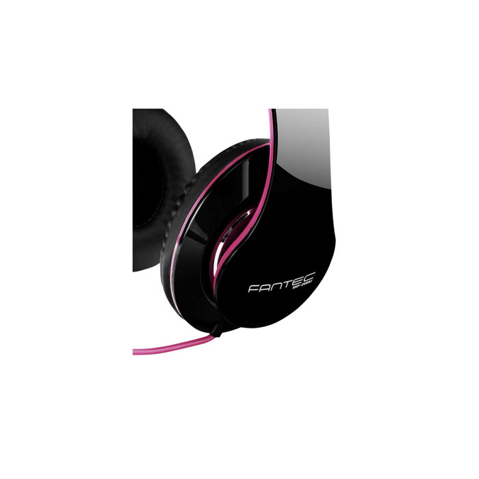 Fantec SHP-250AJ Auriculares On-Ear Negro/Rosa