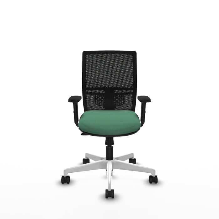 PIQUERAS Y CRESPO Silla de oficina Yunquera Verde esmeralda con malla negra PIQUERAS Y CRESPO Silla de oficina Yunquera Verde esmeralda con malla negra