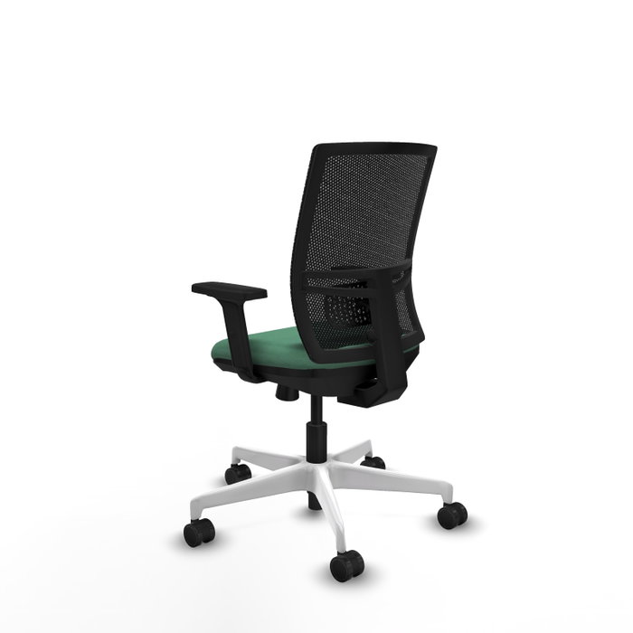 PIQUERAS Y CRESPO Silla de oficina Yunquera Verde esmeralda con malla negra PIQUERAS Y CRESPO Silla de oficina Yunquera Verde esmeralda con malla negra