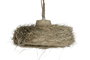 DKD Home Decor Lámpara de Techo de Fibras Naturales 64x64x34 cm
