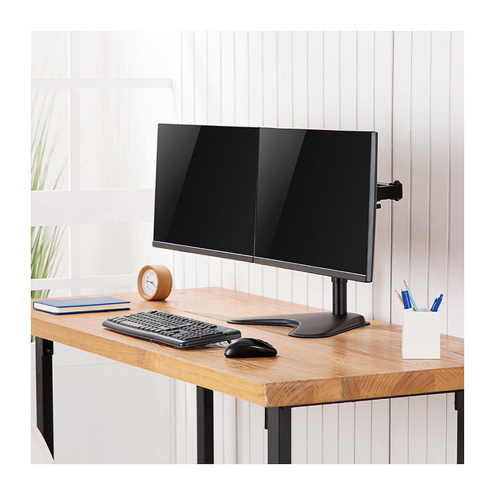 LogiLink Soporte Dual para Monitores de 17-32 pulgadas en Acero