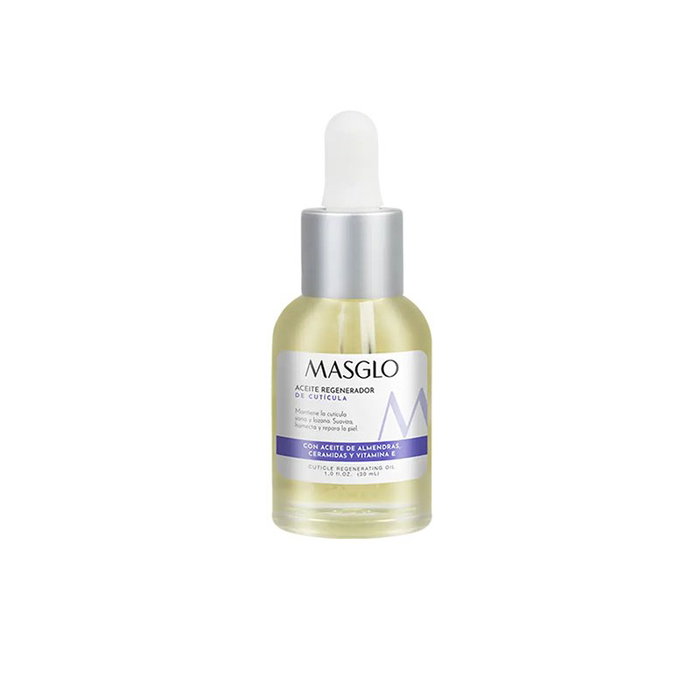 Masglo Aceite Regenerador de Cutícula 30ml para Uñas con Vitamina E y Ceramidas Masglo Aceite Regenerador de Cutícula 30ml para Uñas con Vitamina E y Ceramidas