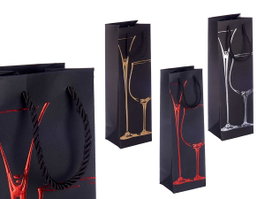 KINVARA Bolsa Vino Surtida para 3 Botellas con Copa