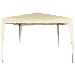 Aktive Cenador Plegable Poliester Crema 300x300x240 cm con Estructura de Acero