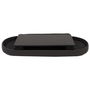Home Deco Factory Banco Puf Plegable Negro Oval con Almacenaje Essentiel 76x38 cm