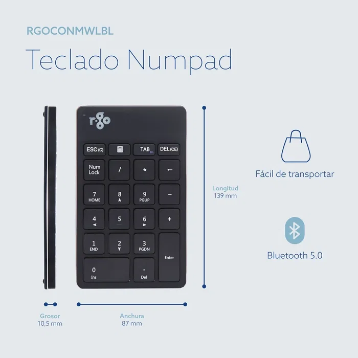 R-go tools Numpad Break Negro