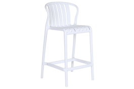 DKD Home Decor Taburete Urban Blanco 49 x 92 x 50 cm (4 Unidades)