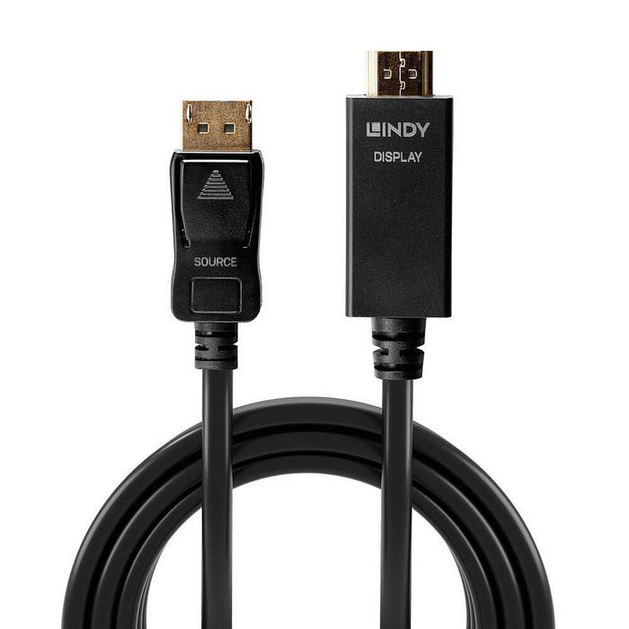 Lindy 3m Cable DisplayPort a HDMI 4K UHD