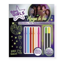 EDITORIAL IMAGILAND Super Girls - Colorea con tinta luminiscente