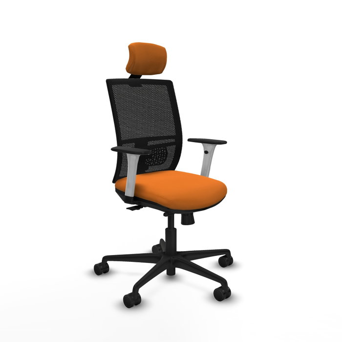 PIQUERAS Y CRESPO Silla de oficina Yunquera Naranja y Negro PIQUERAS Y CRESPO Silla de oficina Yunquera Naranja y Negro