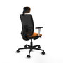 PIQUERAS Y CRESPO Silla de oficina Yunquera Naranja y Negro