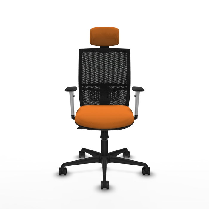 PIQUERAS Y CRESPO Silla de oficina Yunquera Naranja y Negro PIQUERAS Y CRESPO Silla de oficina Yunquera Naranja y Negro