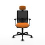 PIQUERAS Y CRESPO Silla de oficina Yunquera Naranja y Negro
