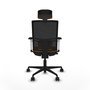 PIQUERAS Y CRESPO Silla de oficina Yunquera Naranja y Negro