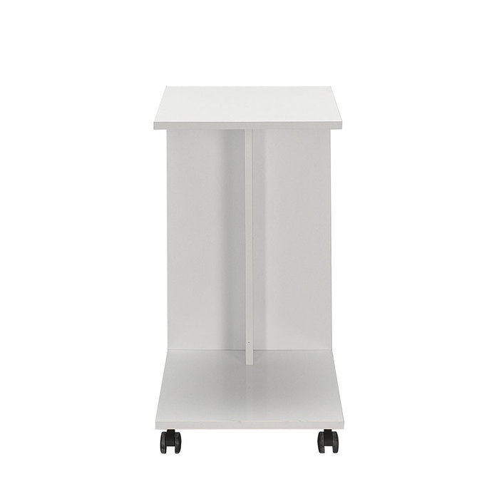 Hanah Home SHP-108-DD-1 Mesa Auxiliar Blanco Diamante, Tablero Partículas Melamina, 35x65x45cm
