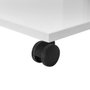 Hanah Home SHP-108-DD-1 Mesa Auxiliar Blanco Diamante, Tablero Partículas Melamina, 35x65x45cm
