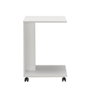 Hanah Home SHP-108-DD-1 Mesa Auxiliar Blanco Diamante, Tablero Partículas Melamina, 35x65x45cm