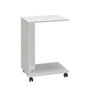 Hanah Home SHP-108-DD-1 Mesa Auxiliar Blanco Diamante, Tablero Partículas Melamina, 35x65x45cm