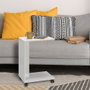 Hanah Home SHP-108-DD-1 Mesa Auxiliar Blanco Diamante, Tablero Partículas Melamina, 35x65x45cm