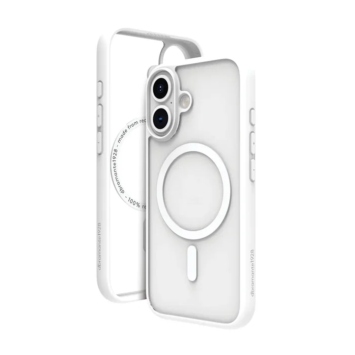 Dbramante1928 Carcasa Trasera Plástico Blanco Compatible con Magsafe para Apple iPhone 16