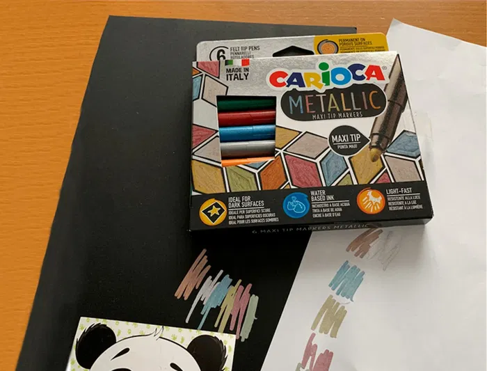 Carioca Rotulador Metallic Punta Maxi 6 mm Caja 6 Unidades Colores Surtidos