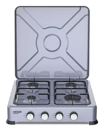 Haeger GC-04E.023A Encimera de Gas 50 cm 4 Zonas, Color Gris