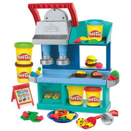 Hasbro Play-Doh Restaurante Divertido F8107 Juego de Cocina con Plastilina y Accesorios para Niños +3 Años