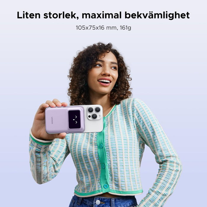 Ugreen 5000MH Mag Powbank Púrpura 5000 mAh