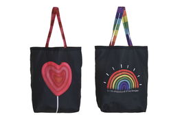 DKD Home Decor Bolsa Urban Kawai 23 Nylon Poliester Multicolor Negro 43 x 15 x 40 cm (2 Unidades)