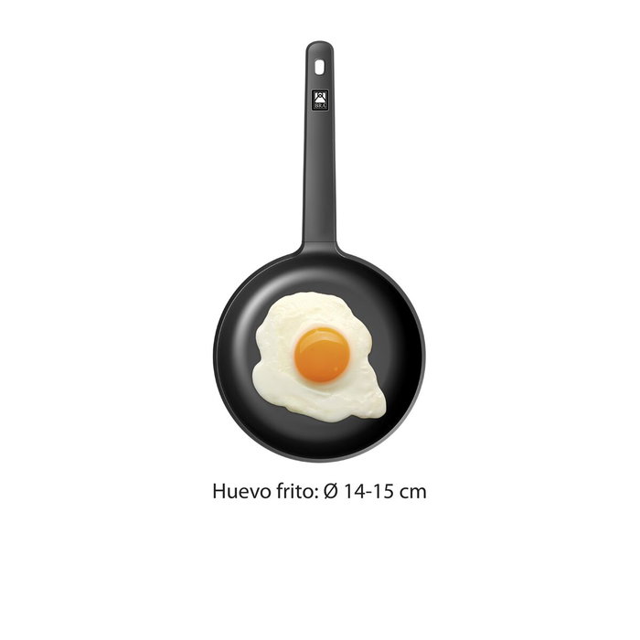 Sartén BRA Aluminio Forjado Ø 20 cm Negro Naranja