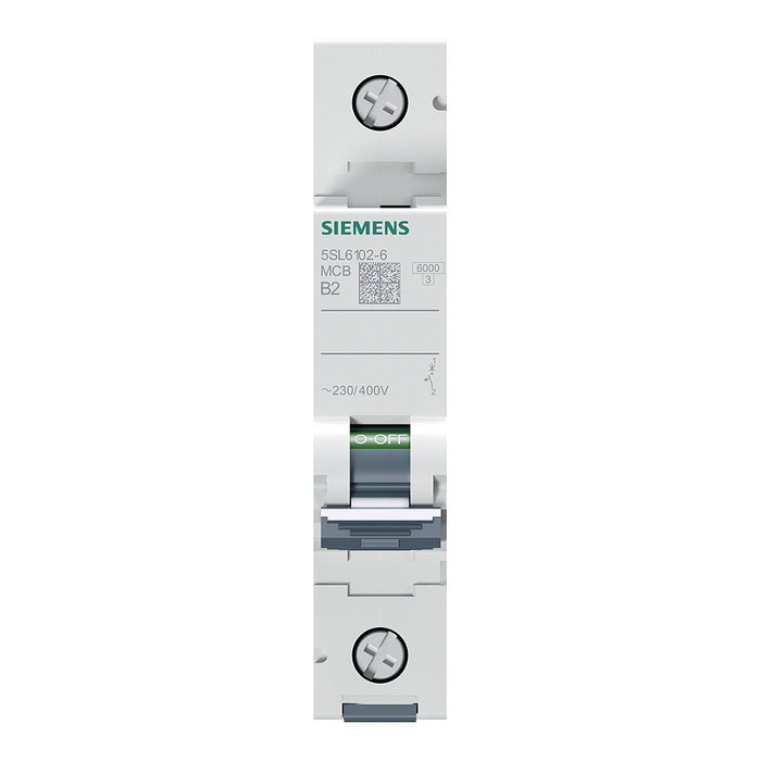 Siemens Leitungsschutzschalter B2A 1 polo 6kA 230/400V Siemens Leitungsschutzschalter B2A 1 polo 6kA 230/400V