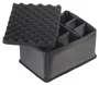 B&W Type 2000 negro con divisor acolchado
