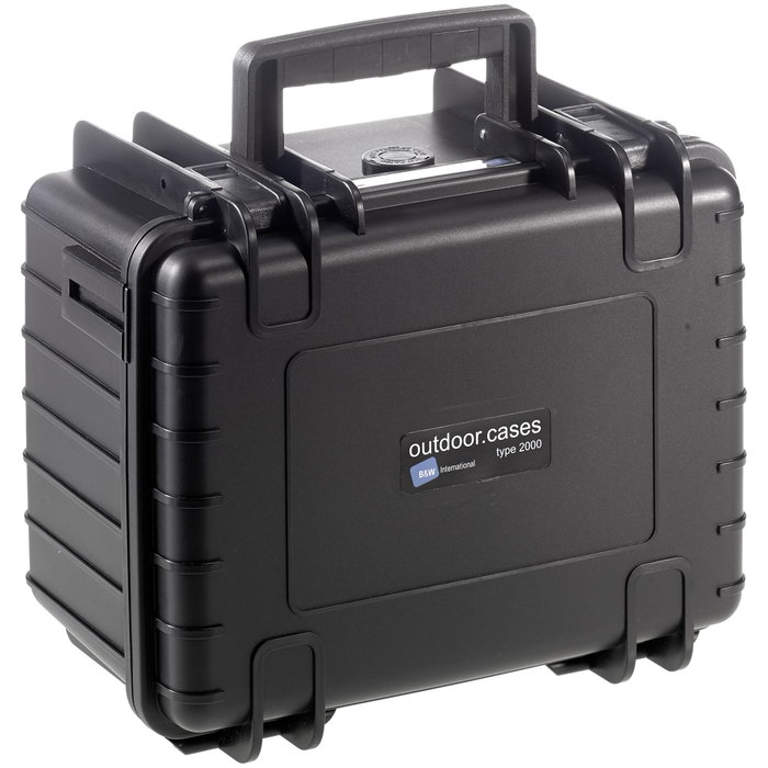 B&W Type 2000 negro con divisor acolchado