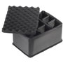 B&W Type 2000 negro con divisor acolchado