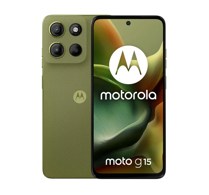 Motorola moto g15 Smartphone 128 GB Verde, 4 GB RAM, Pantalla 6.72" Full HD+, Android 15, Cámara 50 MP, Batería 5200 mAh