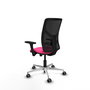 PIQUERAS Y CRESPO Silla de oficina Motilla con mecanismo Sincro/Traslack, Rosa y Negro