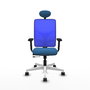 PIQUERAS Y CRESPO Silla de oficina Motilla Azul con mecanismo Sincro/Traslack