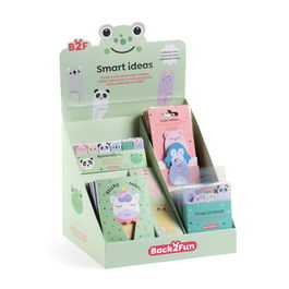 Notas Adhesivas Y Marcapaginas Surtido Expositor De 24 3X Notas Adhesivas Unicornio 3X Notas Adhesivas Ranita 6X Blocs Notas Adhesivas Dreams 6X Marcapaginas Adhesivos Little Pets 3X Mininotas Adhesivas Happy 3X Mininotas Adhesivas Joy