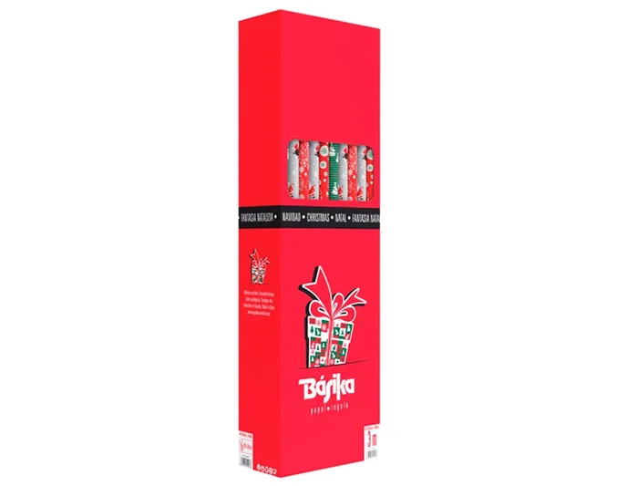 Basika Papel de Regalo Navidad Modelos Surtidos 1x3 m
