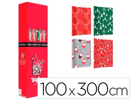 Basika Papel de Regalo Navidad Modelos Surtidos 1x3 m