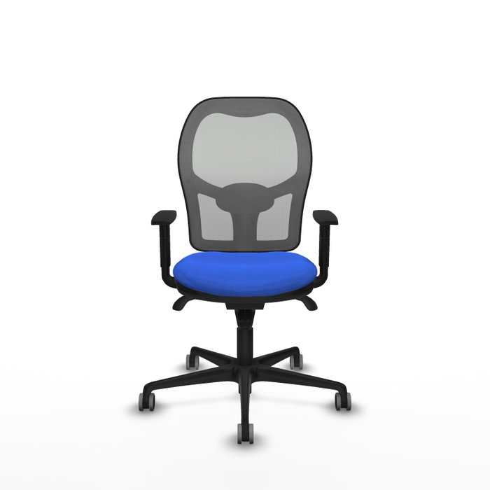 PIQUERAS Y CRESPO Silla de oficina Jorquera con mecanismo Sincro, Azul y Gris
