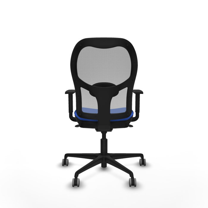 PIQUERAS Y CRESPO Silla de oficina Jorquera con mecanismo Sincro, Azul y Gris