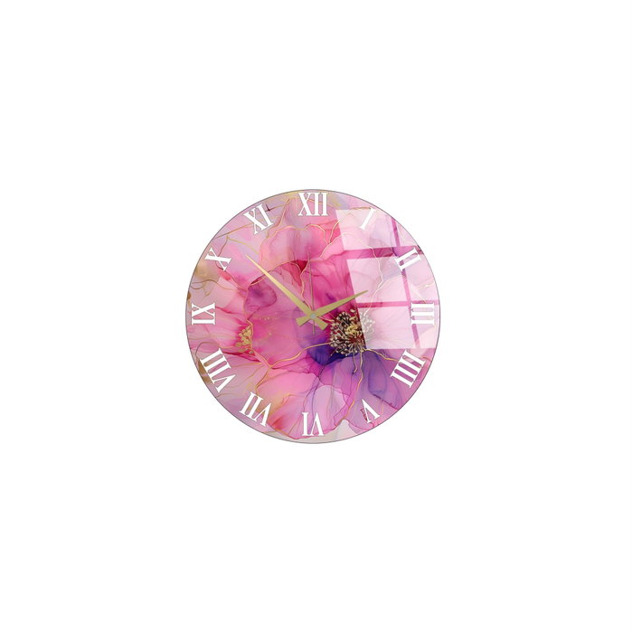 Wallity Reloj de Pared Decorativo Huhu339, Cristal, 40 x 40 cm