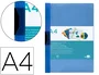 Liderpapel Carpeta Dossier con Pinza Deslizante Azul DIN A4