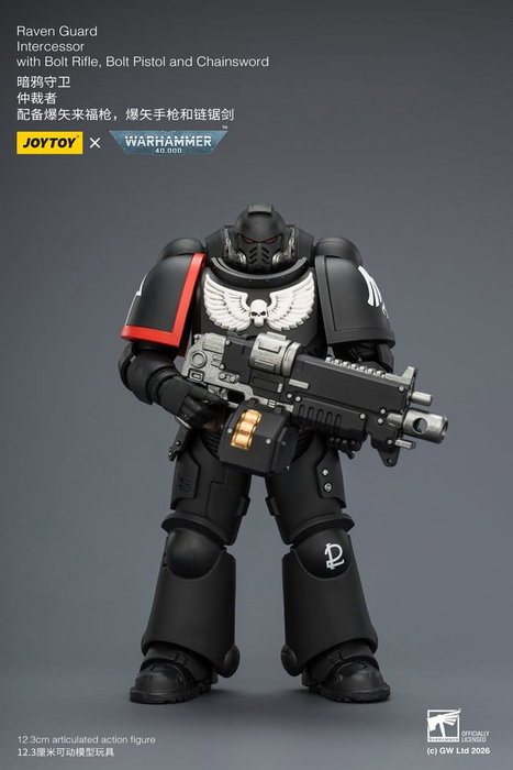 Joy Toy (CN) Warhammer 40,000 Figura Raven Guard Intercessor 12 cm Joy Toy (CN) Warhammer 40,000 Figura Raven Guard Intercessor 12 cm