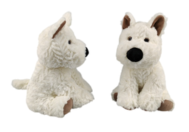 DKD Home Decor Peluche de Perro Blanco y Marrón