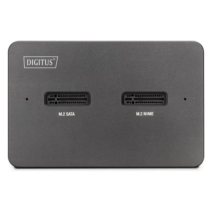 Digitus DA-71546-1 Docking USB-C para M.2 NVMe y SATA SSD con Lector de Tarjetas SD, 10 Gbit/s, USB 3.2 Gen 2, 4 TB, Negro